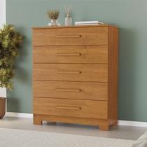 Cômoda para Quarto 5 Gavetas 82cm Cristina