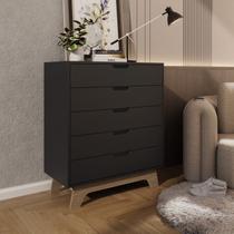 Cômoda para Quarto 5 Gavetas MDF Alice Yescasa Cômoda para Quarto 5 Gavetas MDF Alice Yescasa
