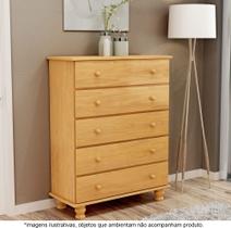 Cômoda para Quarto 5 Gavetas Ônix Mel - Straub Web