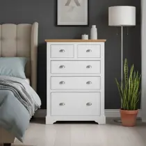 Cômoda para Quarto 5 Gavetas Toledo