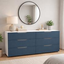 Cômoda para Quarto 6 Gavetas 150cm Madri Cômoda para Quarto 6 Gavetas 150cm Madri