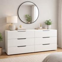 Cômoda para Quarto 6 Gavetas 150cm Madri Cômoda para Quarto 6 Gavetas 150cm Madri
