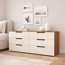 Cômoda para Quarto 6 Gavetas 150cm Madri Cômoda para Quarto 6 Gavetas 150cm Madri