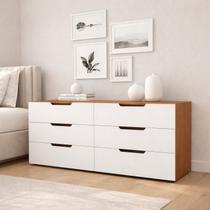 Cômoda para Quarto 6 Gavetas 150cm Madri Cômoda para Quarto 6 Gavetas 150cm Madri