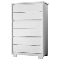 Cômoda Para Quarto 6 Gavetas Mdp Duo Branco