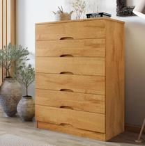 Cômoda Para Quarto 6 Gavetas Sevilha Made Marcs Peroba