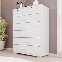 Cômoda para Quarto 7 Gavetas Topázio Expresso Móveis Cômoda para Quarto 7 Gavetas Topázio Expresso Móveis