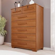 Cômoda para Quarto 7 Gavetas Topázio Expresso Móveis Cômoda para Quarto 7 Gavetas Topázio Expresso Móveis