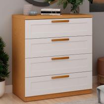 Cômoda para Quarto 79 cm x 99,7cm com 4 Gavetas 100% MDF