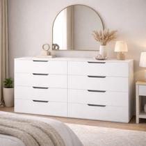 Cômoda para Quarto 8 Gavetas 150cm Madri Cômoda para Quarto 8 Gavetas 150cm Madri