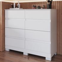 Cômoda para Quarto 8 Gavetas Lara