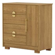 Cômoda Para Quarto 93cm Com 1 Porta Ilha Bela Nature - Vila Rica Cômoda Para Quarto 93cm Com 1 Porta Ilha Bela Nature - Vila Rica