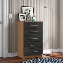 Cômoda para Quarto com 5 Gavetas 61cm Ingrid A09 - D'Rossi