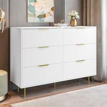 Cômoda para Quarto com 6 Gavetas 135x102cm Safira