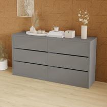 Cômoda para Quarto com 6 Gavetas 180 cm 100% MDF Casa Lar