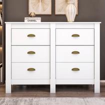 Cômoda para Quarto com 6 Gavetas Floratta Branco