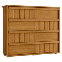 Cômoda Para Quarto Com 8 Gavetas 136cm Avila Cinamomo Z10 - Mpozenato