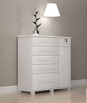 Cômoda para Quarto com Sapateira 6 Gavetas - 046-Neve - Star Móveis