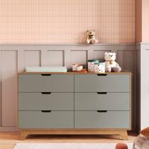 Cômoda para Quarto Infantil 6 Gavetas 100% Mdf Alice Yescasa Cômoda para Quarto Infantil 6 Gavetas 100% Mdf Alice Yescasa