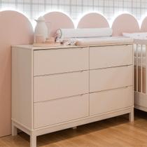 Cômoda para Quarto Infantil em MDF Branco Linha Cozy Quater Móveis