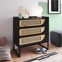 Cômoda para Quarto MDF/MDP com 3 Gavetas Apolo