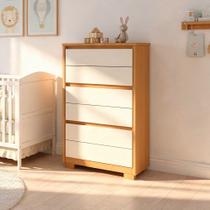 Cômoda Para Quarto Pequena 6 Gavetas 79cm Unitá A04 Cinamomo Off White - Lyam Decor Cômoda Para Quarto Pequena 6 Gavetas 79cm Unitá A04 Cinamomo Off White - Lyam Decor