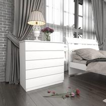 Cômoda para quarto solteiro 5 gavetas - Premium-Neve - Tcil Móveis Cômoda para quarto solteiro 5 gavetas - Premium-Neve - Tcil Móveis