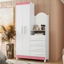 Cômoda Penteadeira 4 Gavetas Espelho Capri Damulti