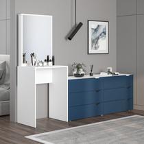 Cômoda Penteadeira 6 Gavetas com Espelho Porto