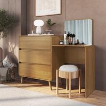 Cômoda Penteadeira com 3 Gavetas Curve