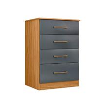 Cômoda Pequena de Solteiro 4 Gavetas Resistente Multiuso Dublin - Moval