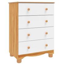 Cômoda Peroba Junior Simples 4 Gavetas