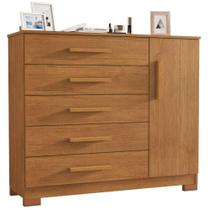 Cômoda Pietra Cinamomo 1 Porta 5 Gavetas JCM Movelaria