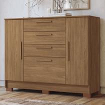 Cômoda Pinhais 2 Portas 4 Gavetas Jatoba- Santos Andirá