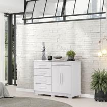 Cômoda Quarto 5 Gavetas 122CM e Sapateira 2 Portas Bella V01 - D Rossi