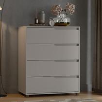 Cômoda Quarto 80cm x 104cm com 4 Gavetas Usinadas 100% MDF Cômoda Quarto 80cm x 104cm com 4 Gavetas Usinadas 100% MDF
