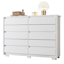 Cômoda Quarto Duetto com 10 gavetas