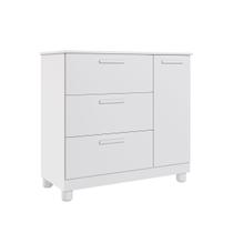 Cômoda Quarto Infantil Jujuba com 1 Porta e 3 Gavetas Cômoda Quarto Infantil Jujuba com 1 Porta e 3 Gavetas