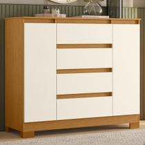 Cômoda Quarto Sapateira 112cm Selene Cinamomo/Off A02 - Mpozenato