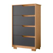 Cômoda Quarto Sole com 4 Gavetas e Pés
