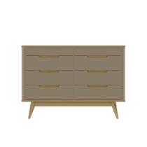 Cômoda Quarto Vicenza 8 Gavetas Com Pés