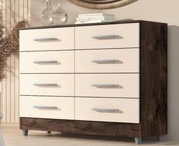 Cômoda RAISSA CHOCOLATE/OFF WHITE