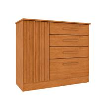 Cômoda Ravello sem Pés 1 Porta 4 Gavetas Cinamomo Cômoda Ravello sem Pés 1 Porta 4 Gavetas Cinamomo