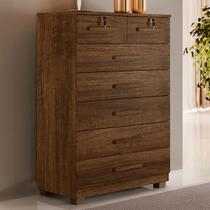Cômoda Realce 7 Gavetas Imbuia - Panorama Móveis
