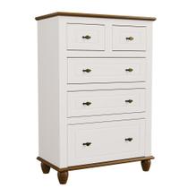 Cômoda Retrô 5g Off White/nogueira