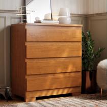 Cômoda Rio 4 Gavetas para Quarto 66cm Moderna em MDF com Pés Cômoda Branca Organizador de Roupas Compacta 91cm Altura Design Minimalista Cômoda Rio 4 Gavetas para Quarto 66cm Moderna em MDF com Pés Cômoda Branca Organizador de Roupas Compacta 91cm Altura Design Minimalista