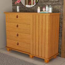 Cômoda Ripada com Gaveta para Quarto e Sala Organizador com Design Moderno