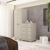 Cômoda Roupeiro 4 Gavetas Gerórgia Fendi