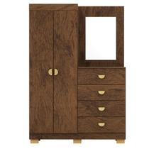 Comoda Roupeiro Espelho 120 cm 2 Portas 20034 Imbuia VLR Comoda Roupeiro Espelho 120 cm 2 Portas 20034 Imbuia VLR