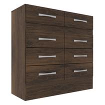 Cômoda Roupeiro Grande 8 Gavetas Cor Cacau Imperatriz